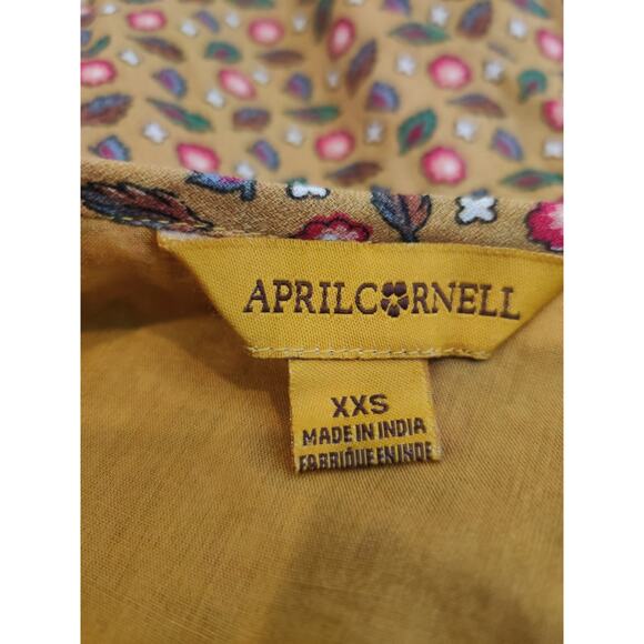 April Cornell Safflower Embroidered Maxi Dress Pockets Prairie Cottage - XXS - Picture 16 of 16